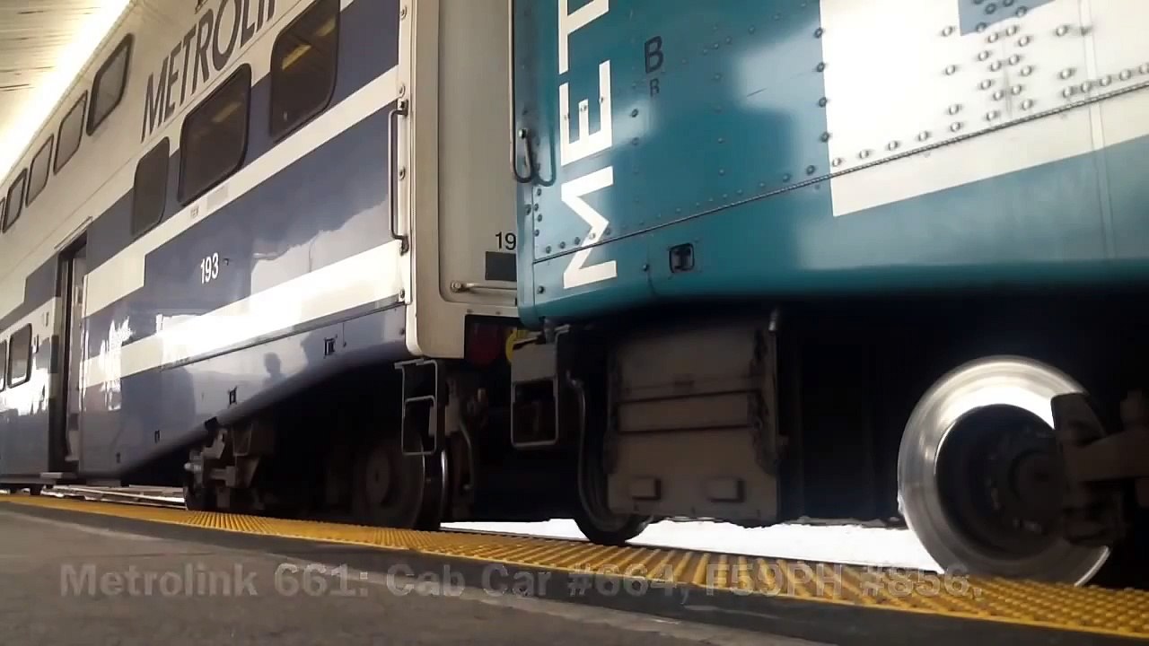 Metrolink and Amtrak Train Action at LA Union Station; 3/30/2013