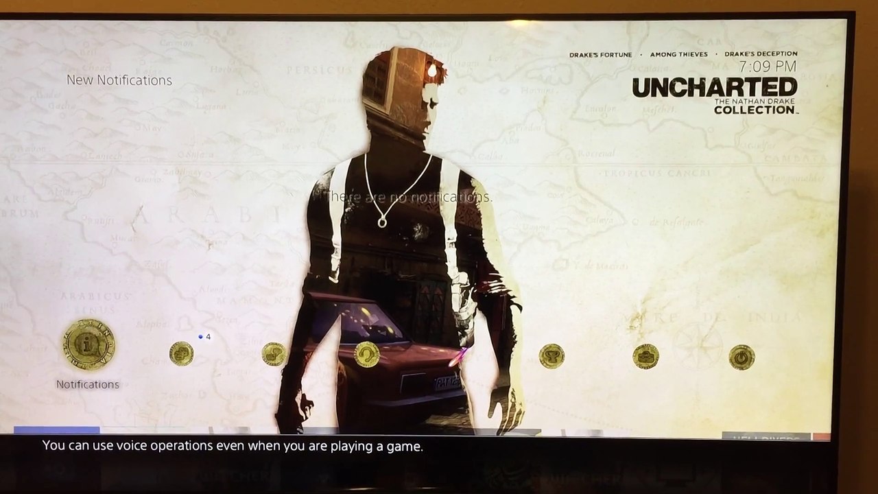 PS4 : Thème dynamique Uncharted The Nathan Drake Collection (bonus de précommande)