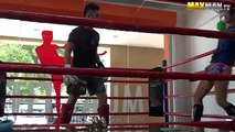Nerdy girl beats up guys at the gym