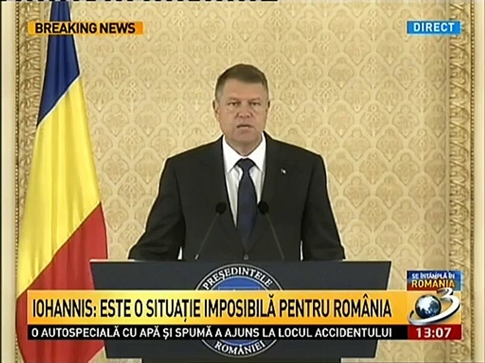 Klaus Iohannis cere demisia Prim Ministrului Romaniei Victor Ponta - 05.Iunie.2015