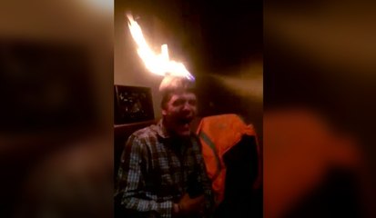 Ivre et les cheveux en feu