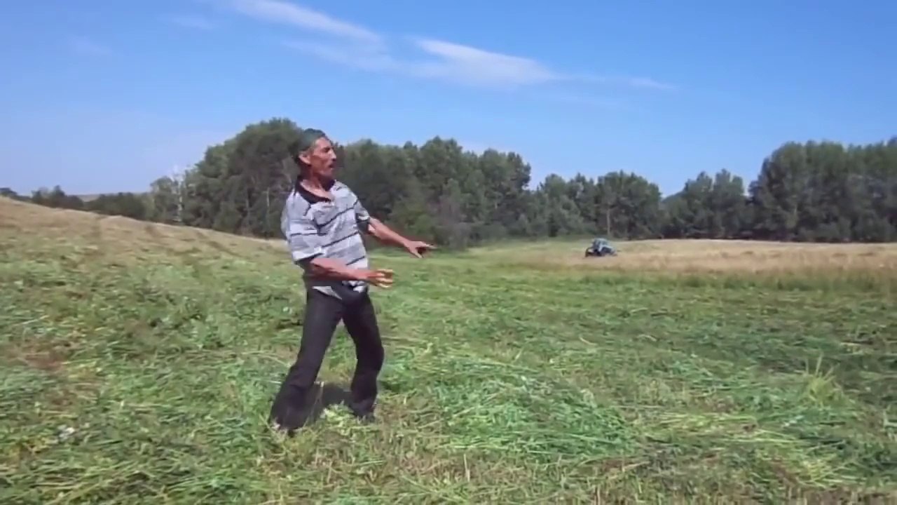 Dance hall track - funny Lithuanian farmer dancing to EDM music