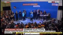 German Chancellor Angela Merkel Wins Election Celebration Of Election Results