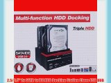 2.5/3.5 2x SATA 1x IDE HDD Docking Station Clone USB HUB