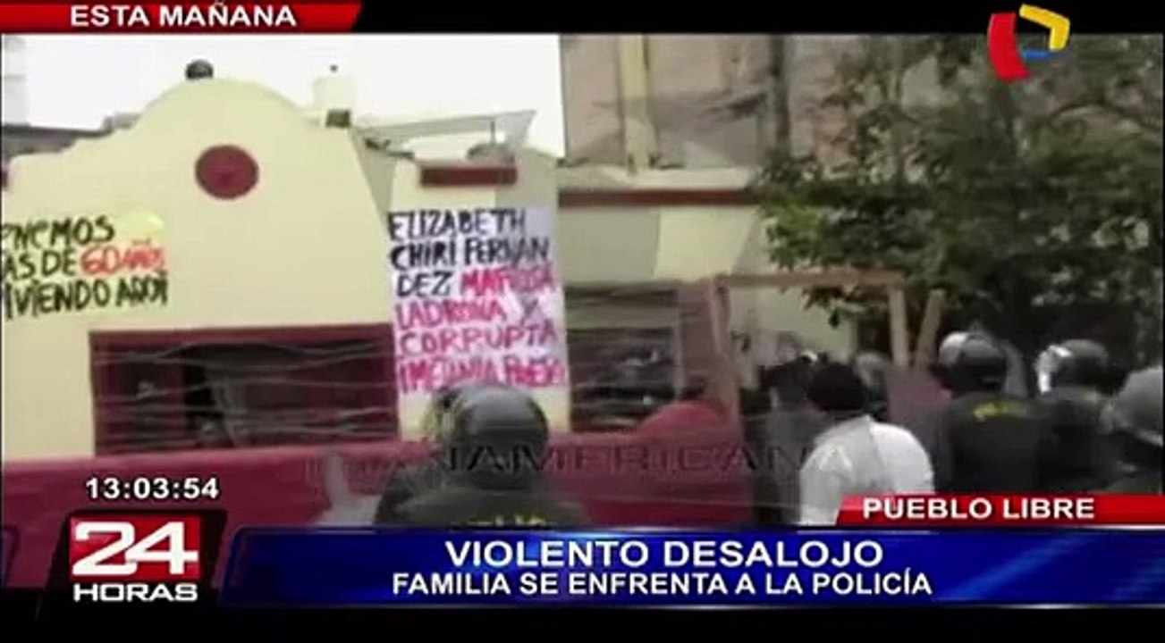 desalojo pueblo libre