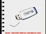 Kingston Digital Inc. 16 GB DataTraveler Generation3 2.0 USB Flash Drive DTIG3/16GBET - White