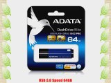 ADATA Superior Series S102 Pro 64 GB USB 3.0 Flash Drive - Blue (AS102P-64G-RBL)