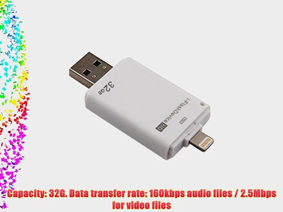 NewNow 32GB 8Pin USB i-Flashdrive Disk Device Stick Memory Data Traveler for Apple iPhone6