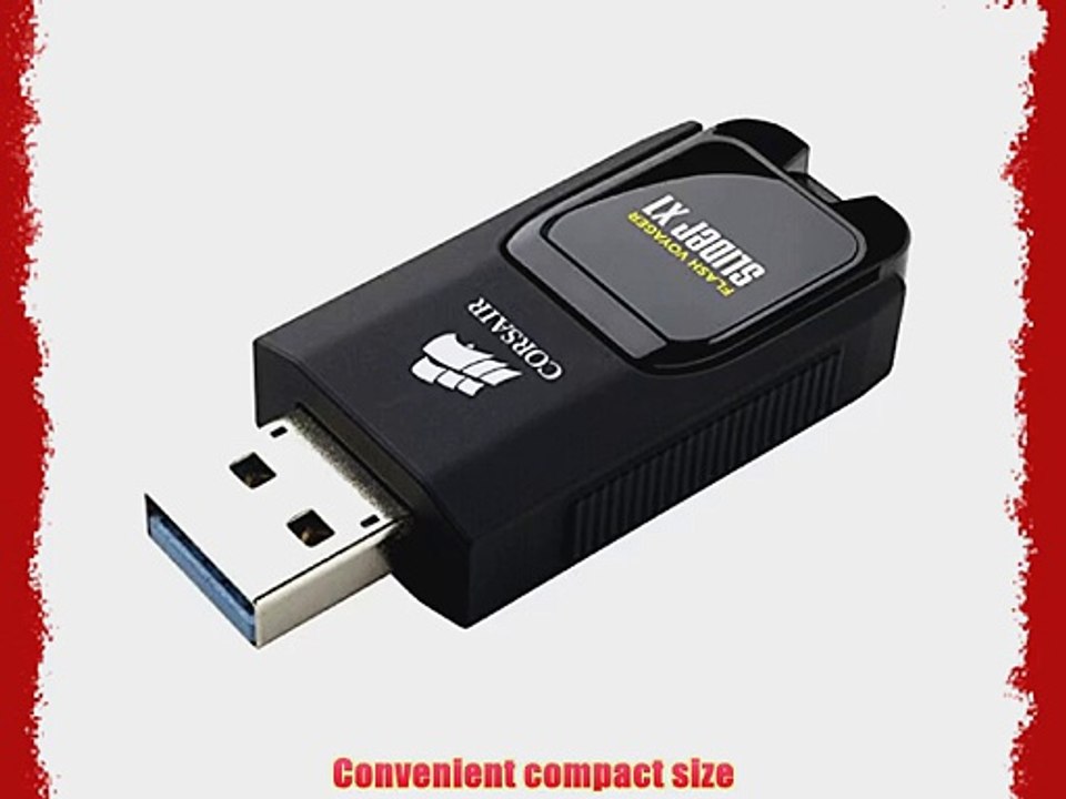 Corsair Flash Voyager Slider X1 256GB USB 3.0 Flash Drive (CMFSL3X1-256GB)