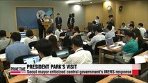 President Park visits MERS quarantine facility