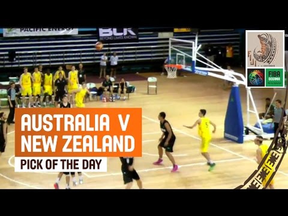 Buzzer Beater decides Final of 2014 FIBA Oceania U19 Championship between Australia and New Zealand