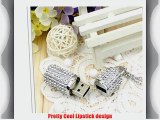 Aarntech (Tm) High Quality 32 Gb Crystal Lipstick Case Jewelry USB Flash Memory Drive Necklace