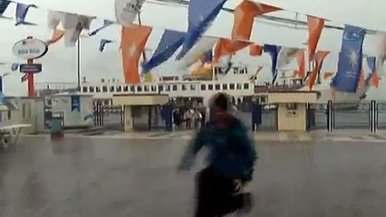 Üsküdar’da deniz ve kara yine birleşti