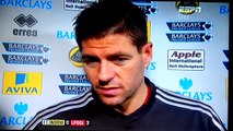 Interviewer apologises for Steven Gerrard supposedly swearing in interview Norwich 0-3 Liverpool