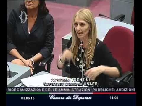 Roma - Audizioni su riorganizzazione amministrazioni pubbliche - Unaep (03.06.15)