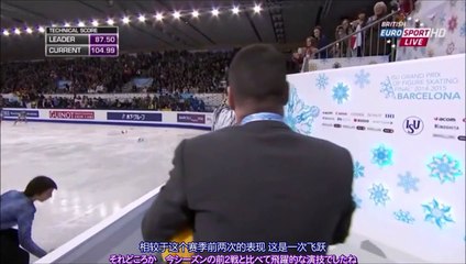 （中・日字幕付き）GPF 2014 FS + Interview - Yuzuru Hanyu [Eurosport-British] (Chinese/Japanese Subtitled)