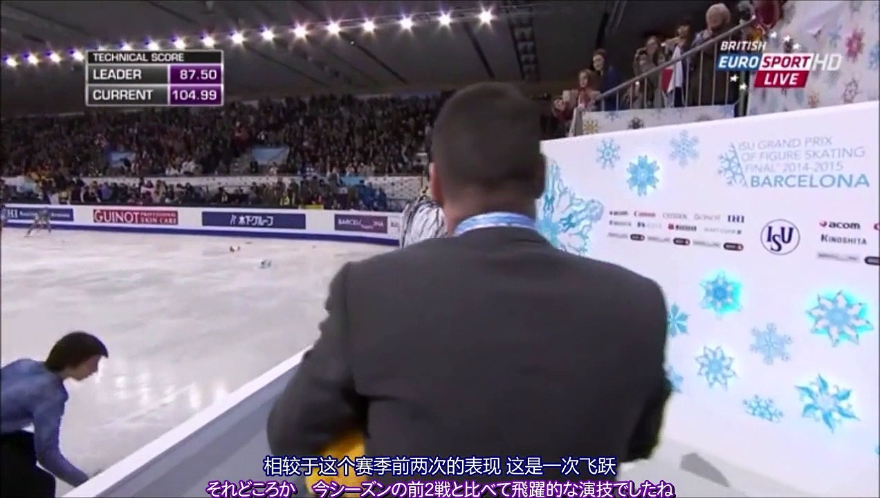 （中・日字幕付き）GPF 2014 FS + Interview - Yuzuru Hanyu [Eurosport-British] (Chinese/Japanese Subtitled)