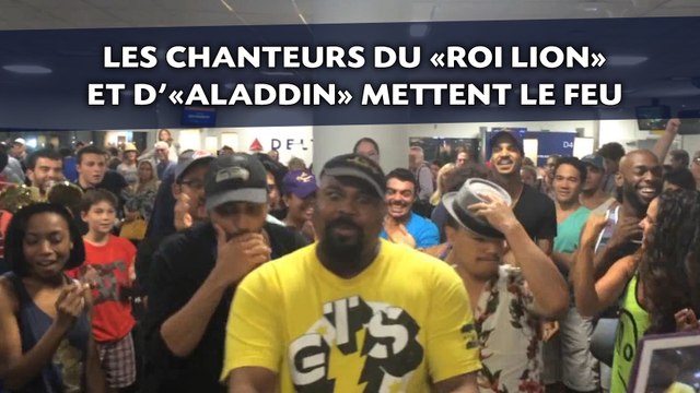 Les chanteurs du «Roi Lion» et d’«Aladdin» mettent le feu à un aéroport