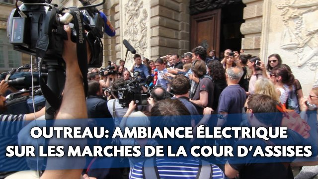 Outreau: Ambiance électrique sur les marches de la cour d'assises d'Ille-et-Vilaine