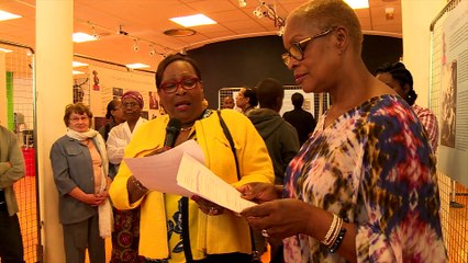 maryse et marie ange lors de la commémoration de l'abolition de l'esclavage