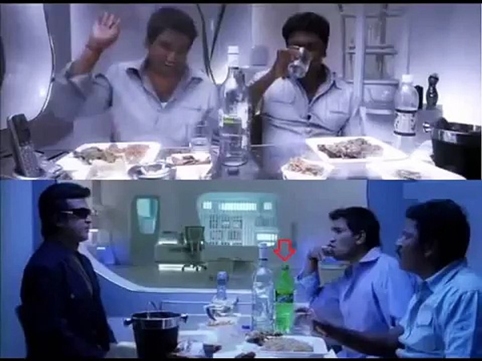 Interesting movie mistakes : Robot : Robo (Telugu)  : Enthiran (Tamil)  movie:  goofs and bloopers