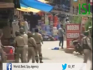 ISI - Kashmiri people staged protest demonstration in Indian...