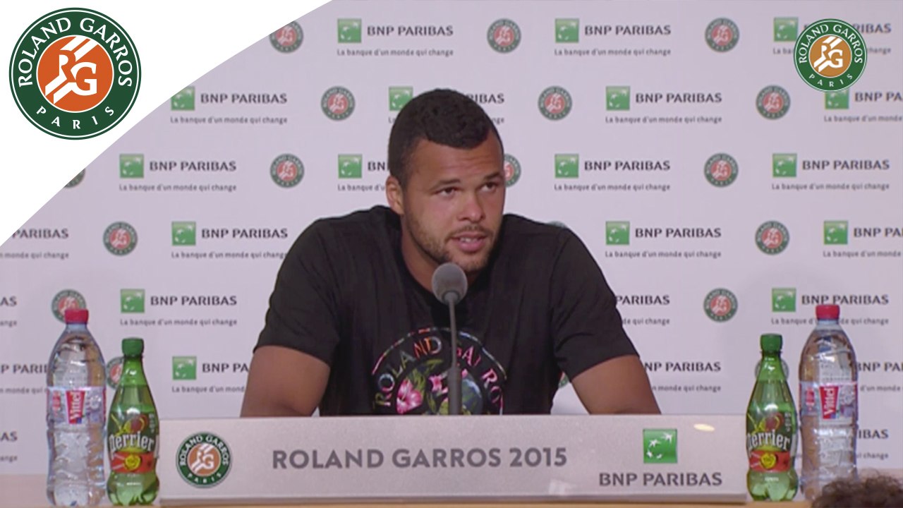 Conférence de presse Jo-Wilfried Tsonga Roland-Garros 2015 / Demi-finales