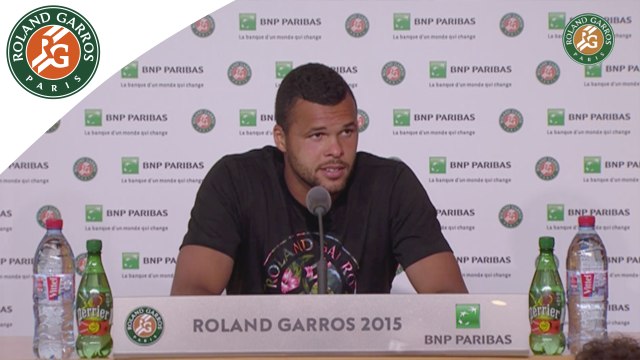 Conférence de presse Jo-Wilfried Tsonga Roland-Garros 2015 / Demi-finales