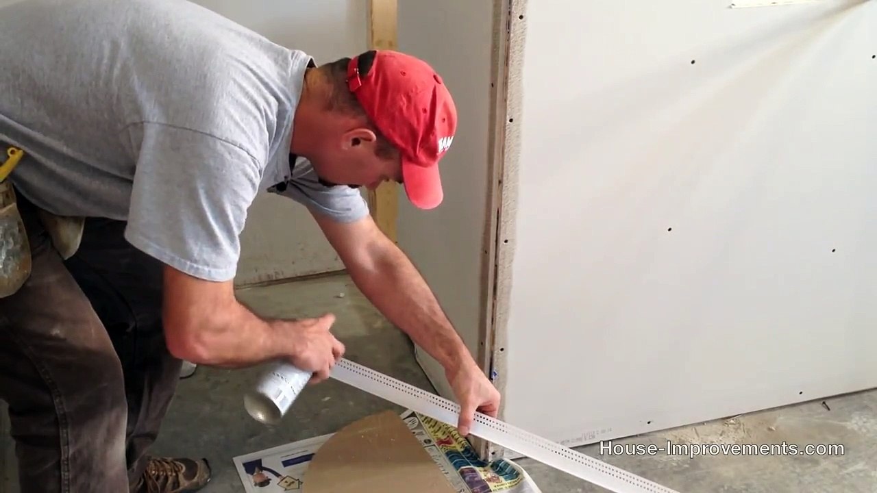 How To Install Bullnose Drywall Corner Bead video Dailymotion