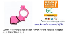 10mm Motorcycle Handlebar Mirror Mount Holders Adapter     Color Red    