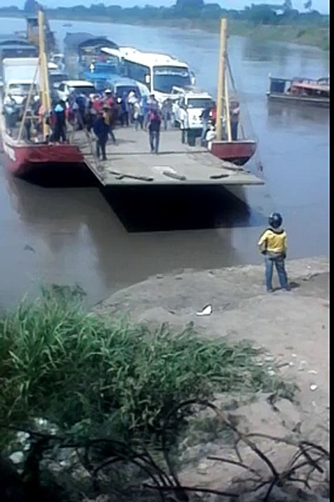 Try to get off the ferry and nearly cost him his life