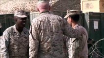 Marines with Regimental Combat Team 2 visited by Commandant and Sgt. Maj. of the Marine Corps