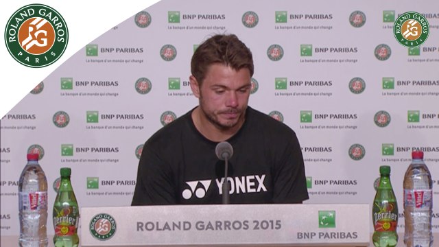 Conférence de presse Stanislas Wawrinka Roland-Garros 2015 / Demi-finales