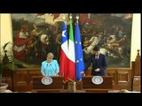 Roma - Conferenza stampa Renzi - Bachelet (04.06.15)