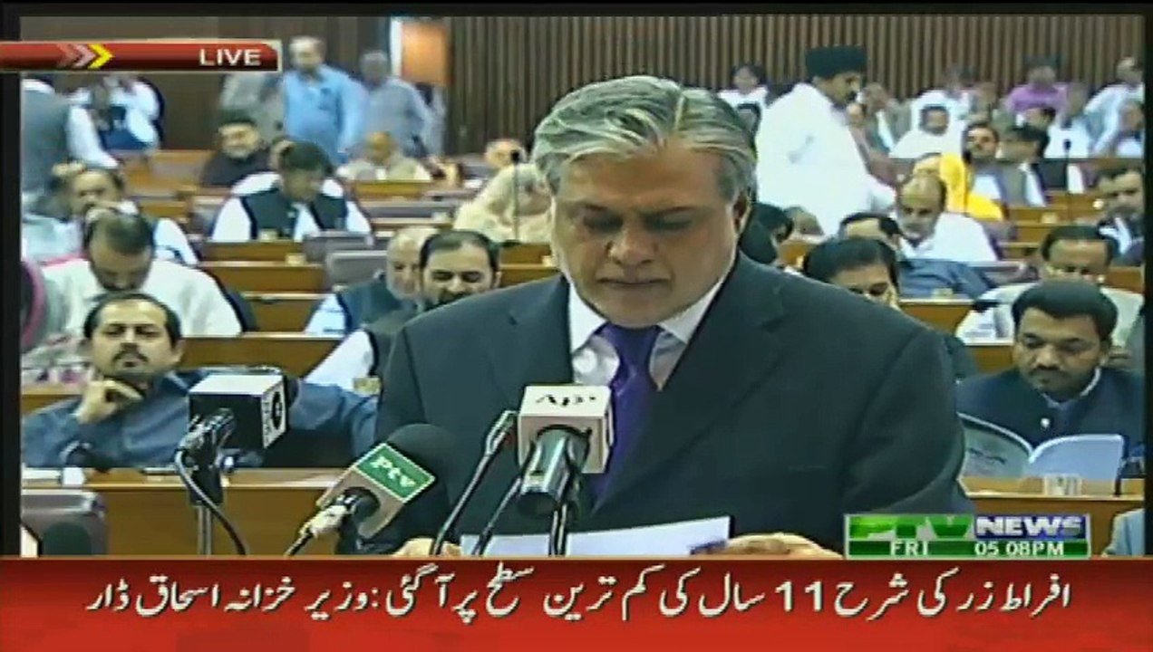 Finance Minister Ishaq Dar is presenting the Federal Budget for the next financial year - 5th June 2015