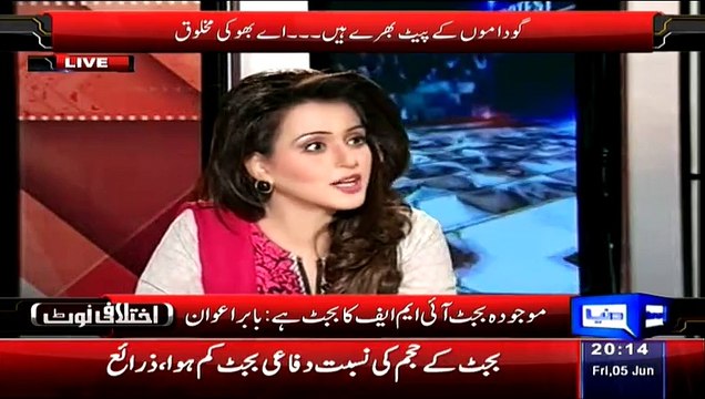 Babar Awan Telling The Nation That What Ishaaq Done With The Health Budget And PM Loan Scheme