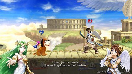 Smash Bros Wii U - Palutena's Guidance Secret (Duck Hunt, Pit, & Dr. Mario )