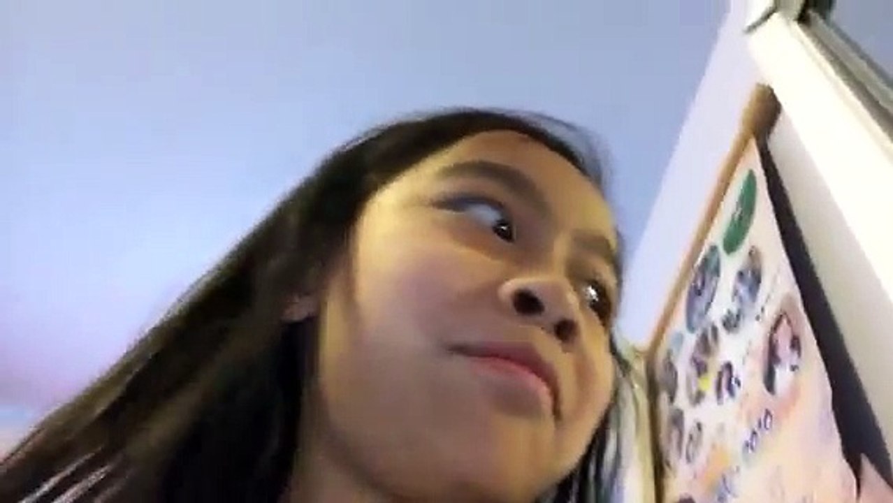 Blowing balloon challenge while changing