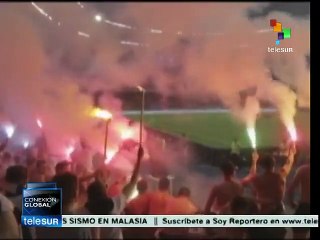 Partido de Kiev y Donetsk se desarrolla en ambiente tenso