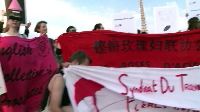 Des prostituées manifestent contre la pénalisation du client