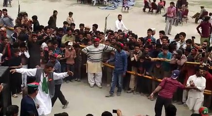 pti jalsa at shahee ground skardu