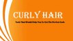 Curly hair-Tools that would help you to get perfect curls