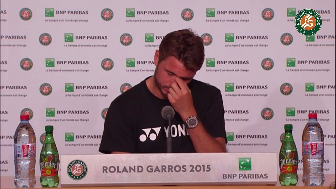 Press conference Stan Wawrinka 2015 French Open / Semifinals