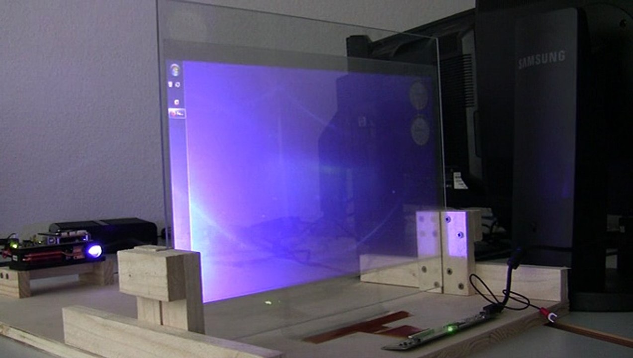 Transparent Touchscreen - WebSurfing