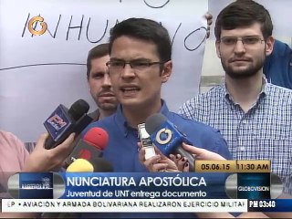 UNT pidió ante la Nunciatura que el Papa dialogue sobre DDHH con Maduro