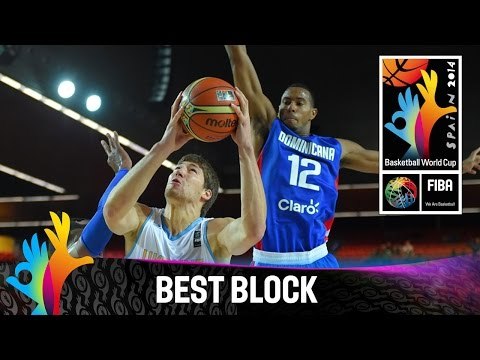 Ukraine v Dominican Republic - Best Block - 2014 FIBA Basketball World Cup