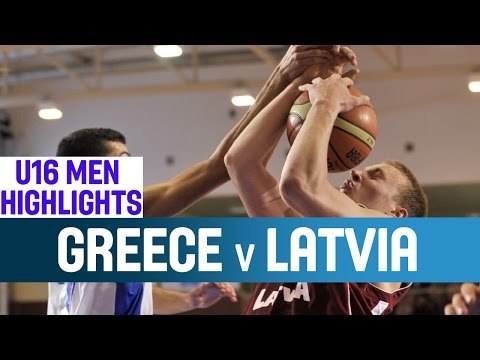 Greece - Latvia - Highlights - 1st Round - 2014 U16 European Championship