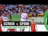 Serbia v Spain - 3rd Place Game Highlights - 2014 FIBA U17 World Championship