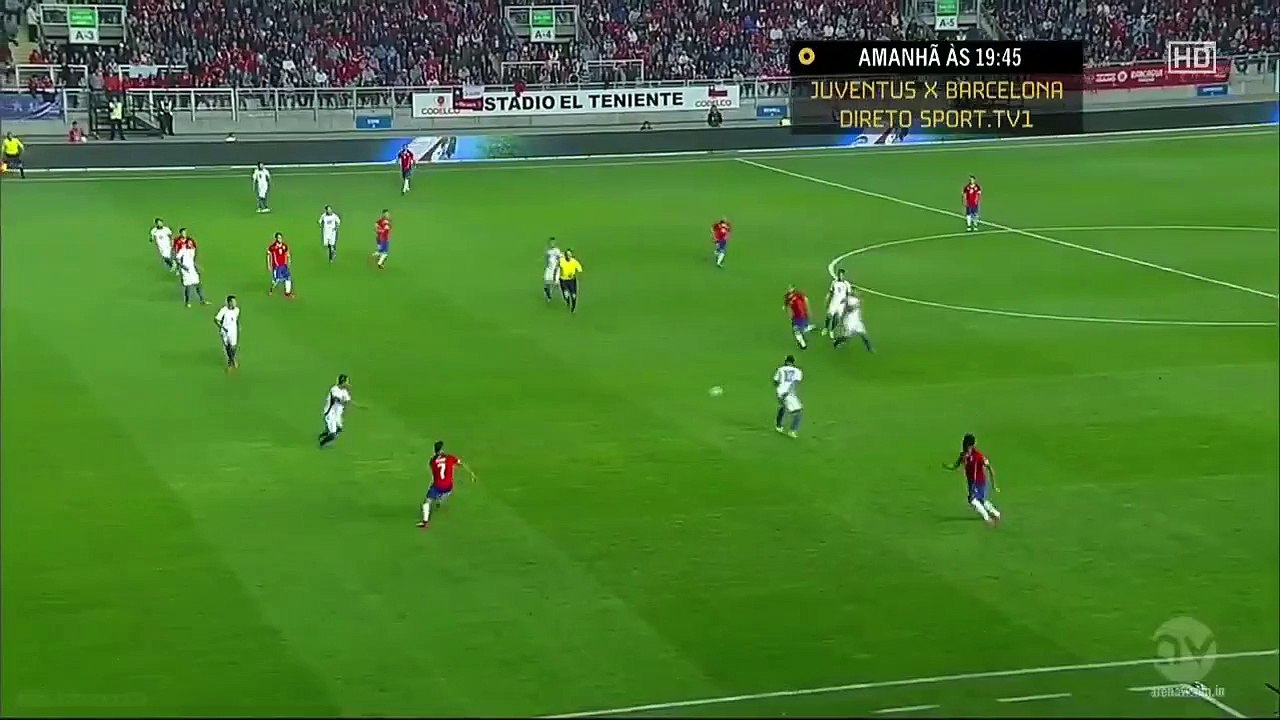 1-0 Jorge Valdivia Goal | Chile vs Salvador 05.06.2015
