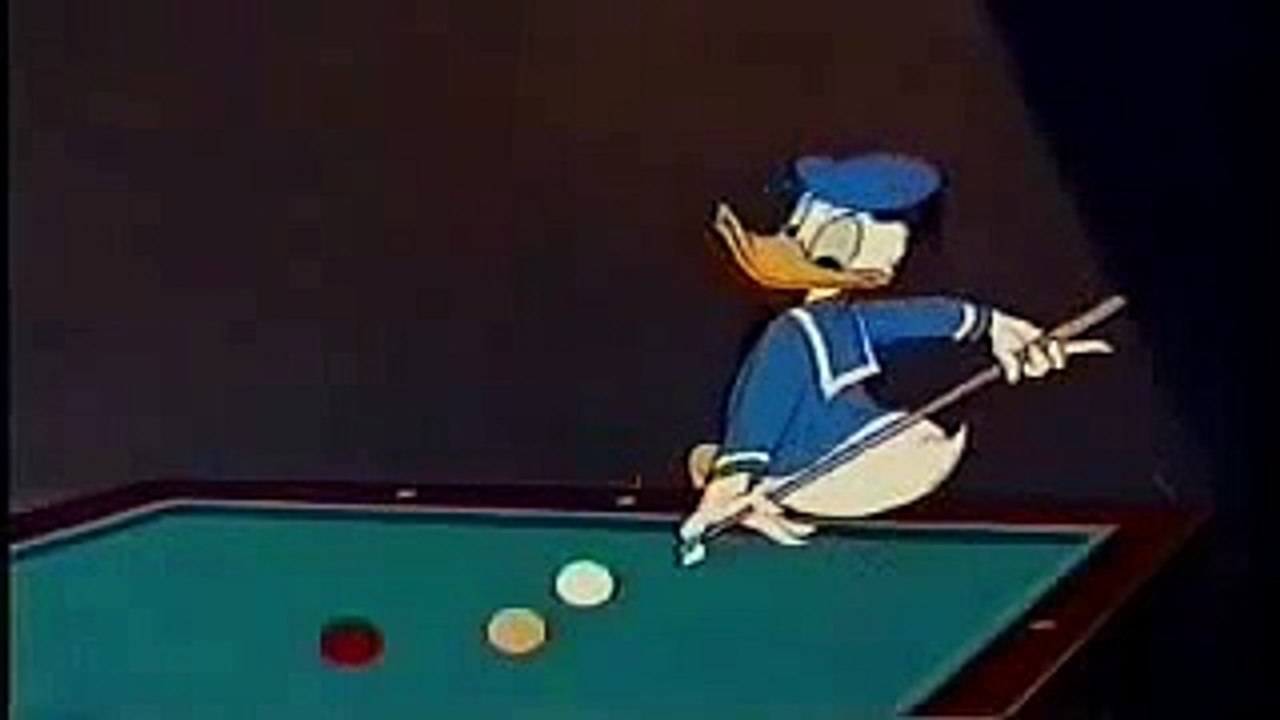 Billar con el pato donald